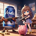 強盗のビール缶と小さな女の子 3枚目