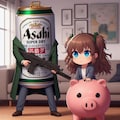強盗のビール缶と小さな女の子 2枚目