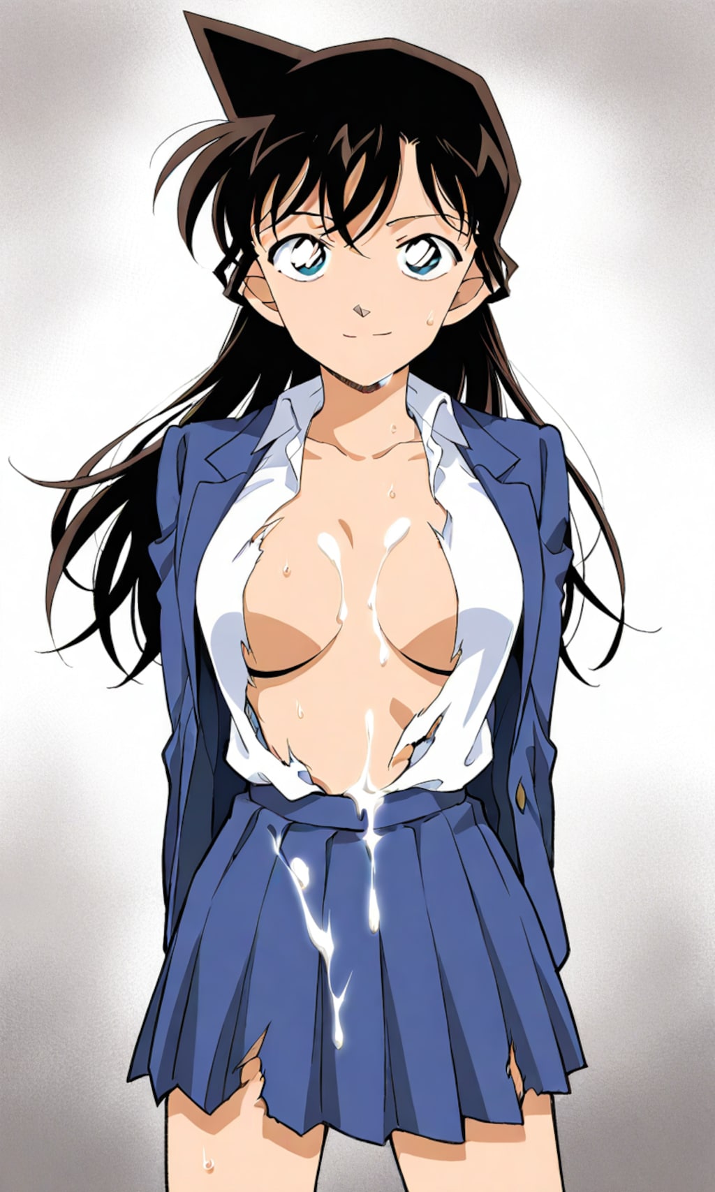 毛利蘭　衣服ズタズタ