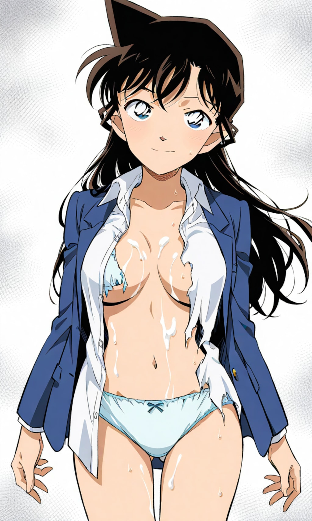 毛利蘭　衣服ズタズタ