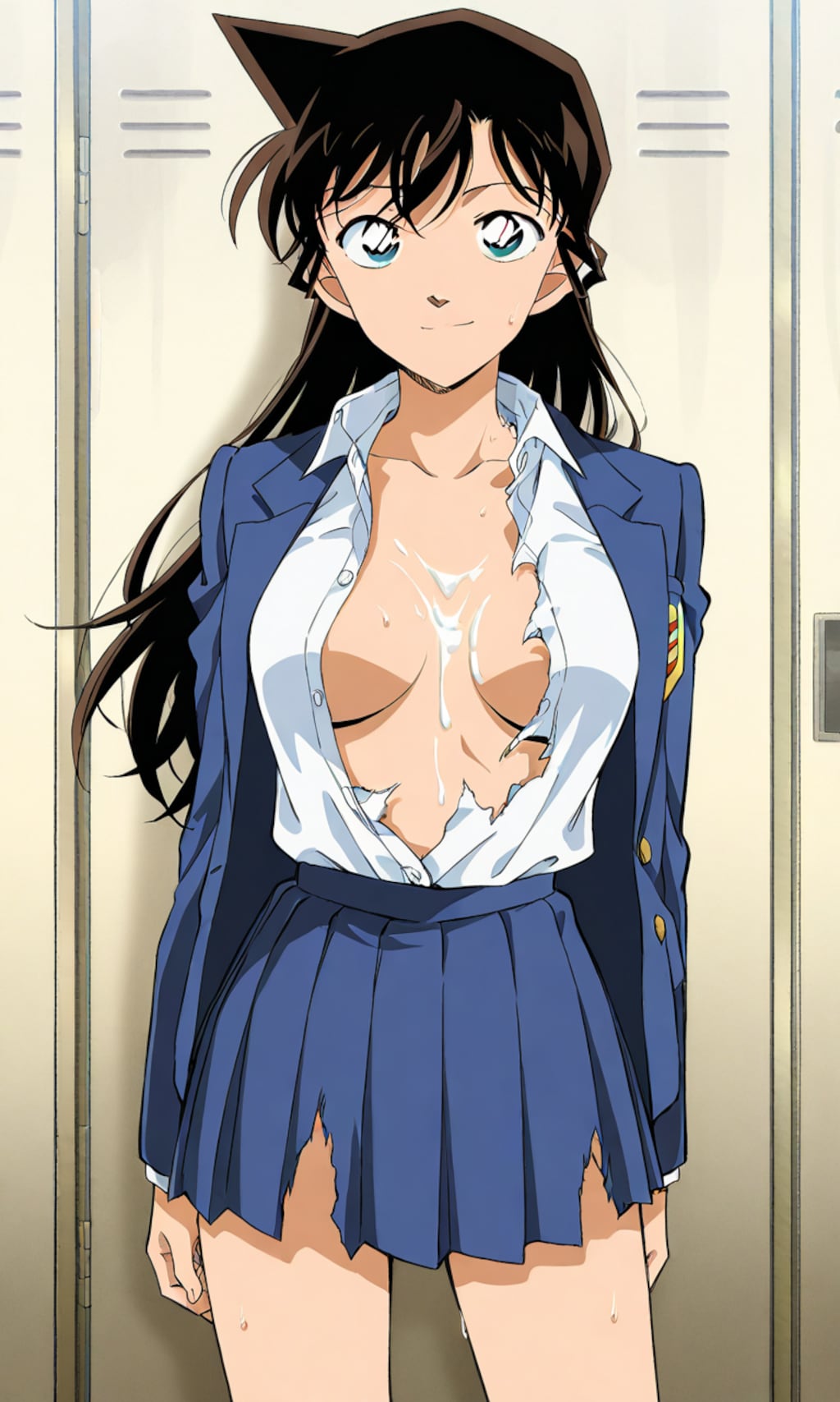 毛利蘭　衣服ズタズタ