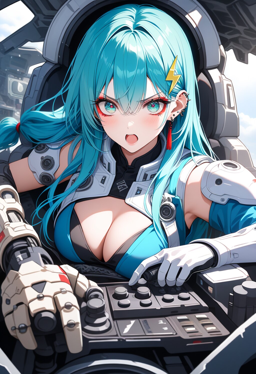 コックピットのDaysAI美女達