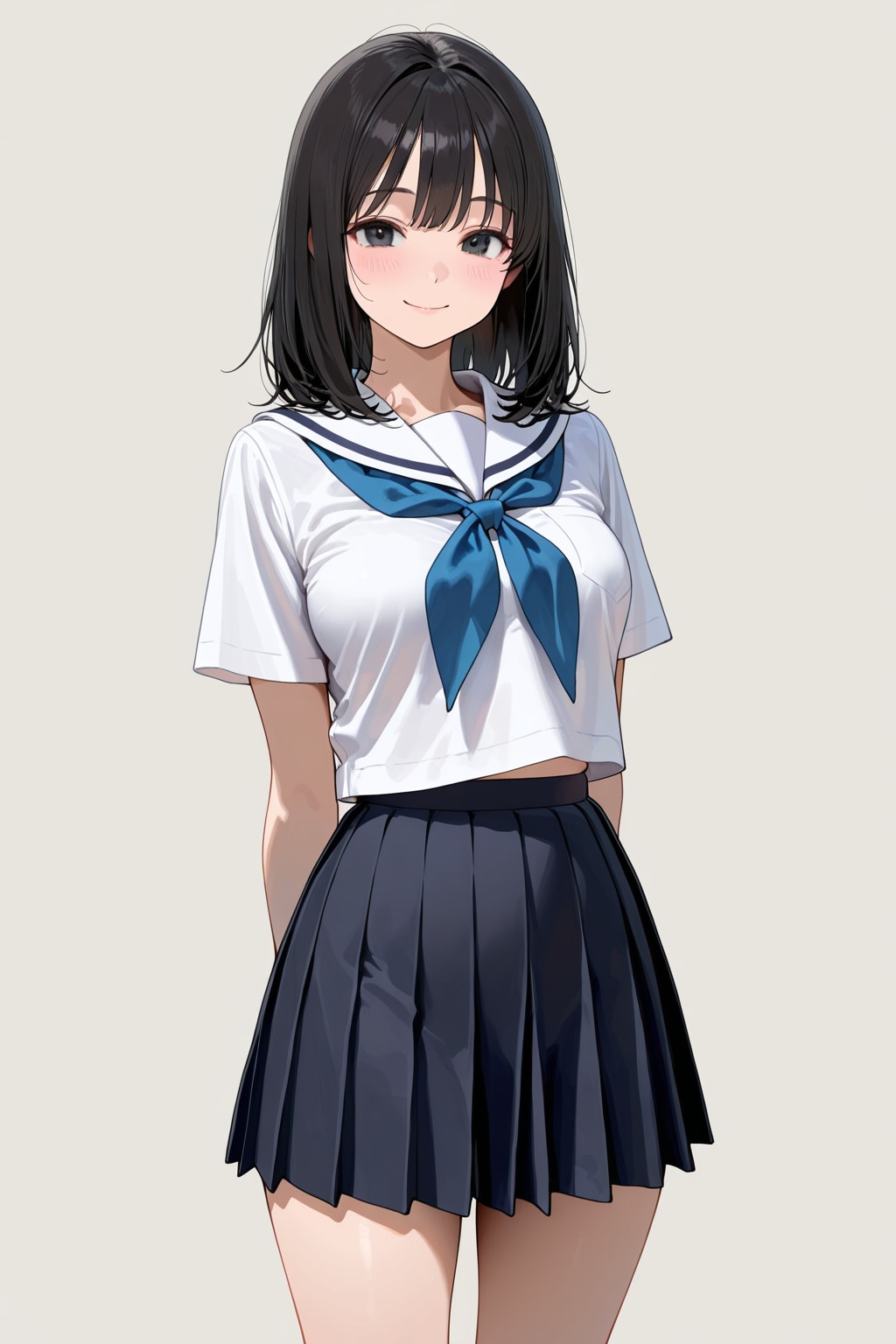 セーラー服少女(MOKA) | の人気AIイラスト・グラビア