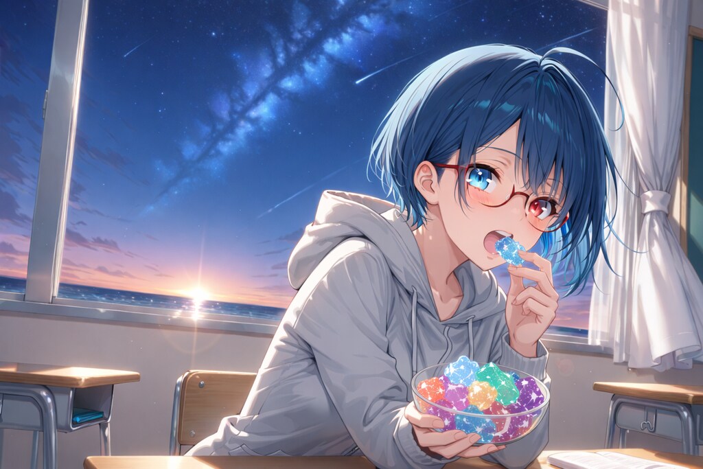 琥珀湯、琥珀糖を食べました。💎