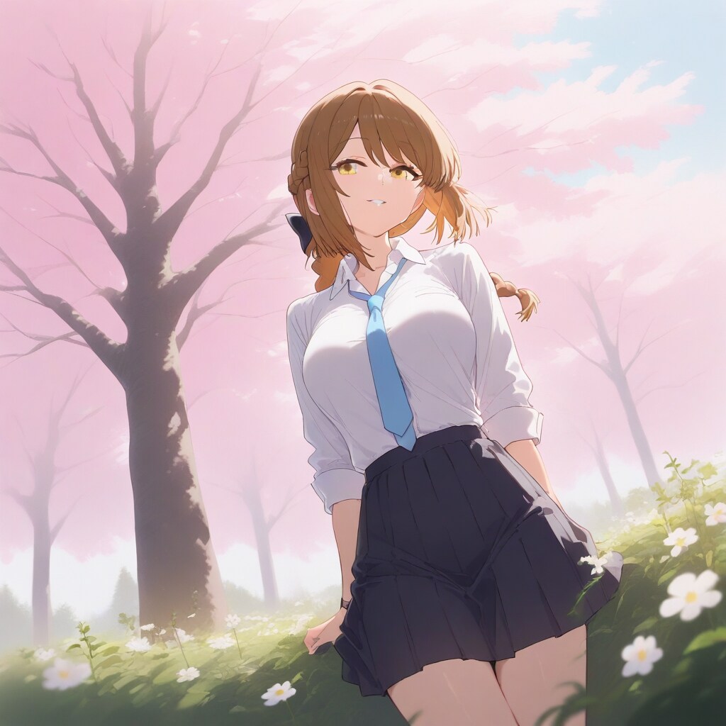 樹木と女の子 | の人気AIイラスト・グラビア