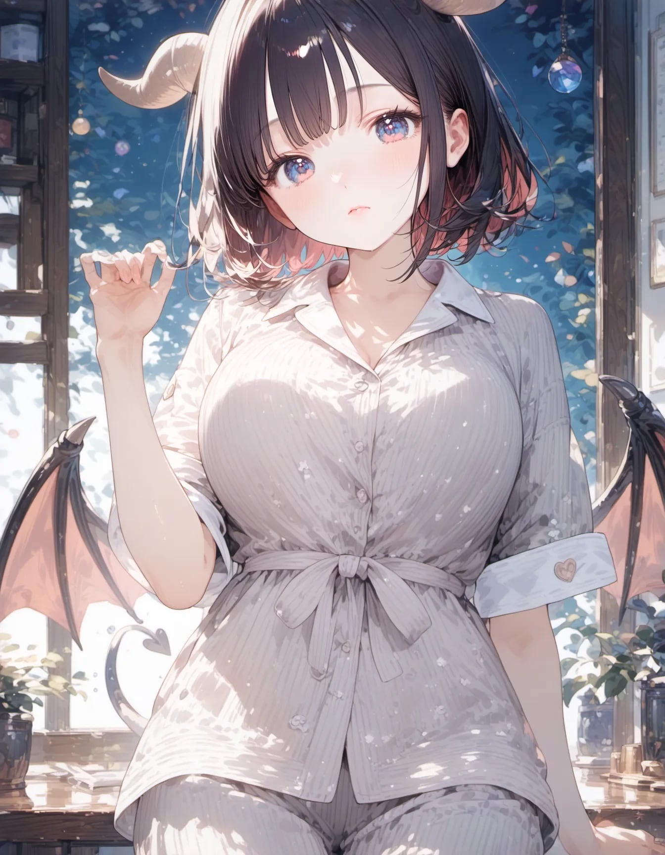 Little Devil in Morning Linen | の人気AIイラスト・グラビア