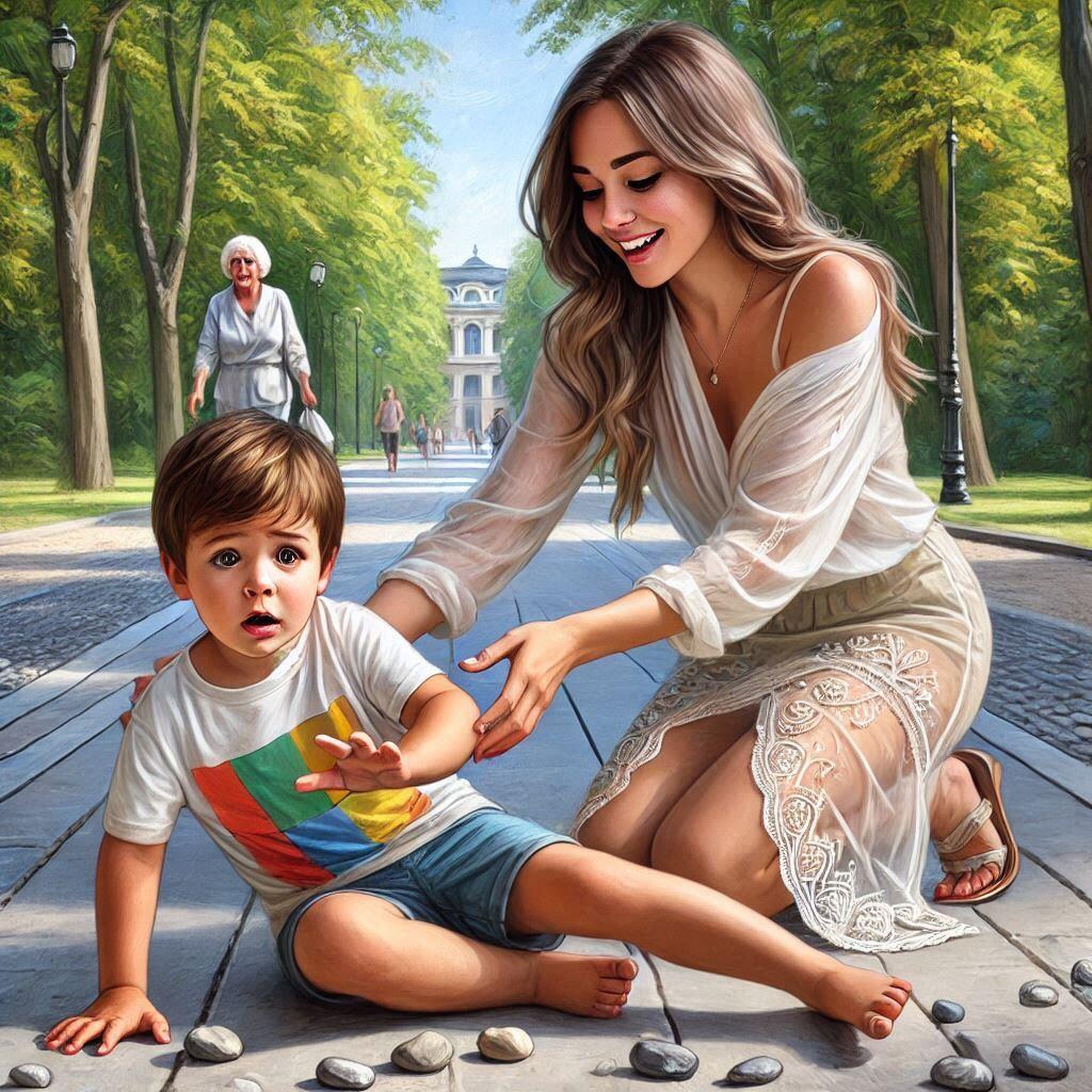 手を差し伸べる女性