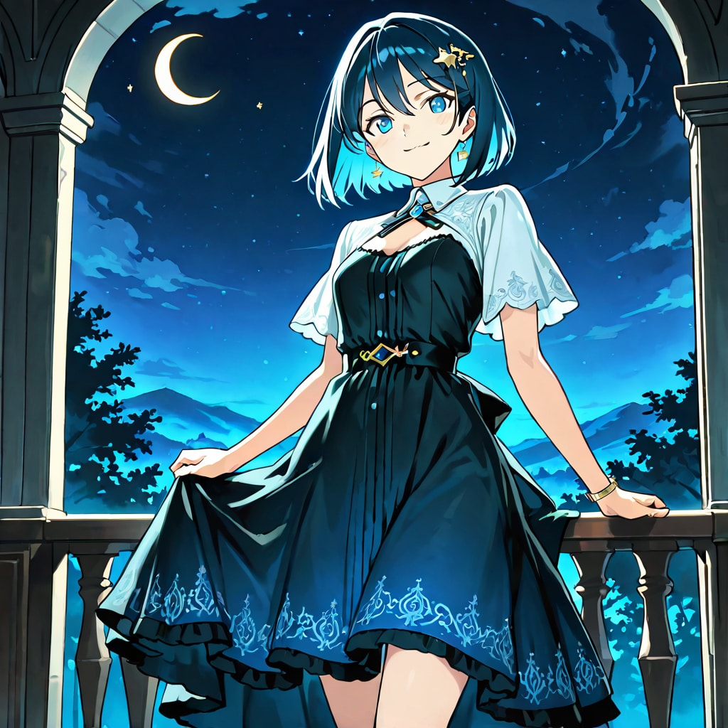 三日月と３つの星 | の人気AIイラスト・グラビア