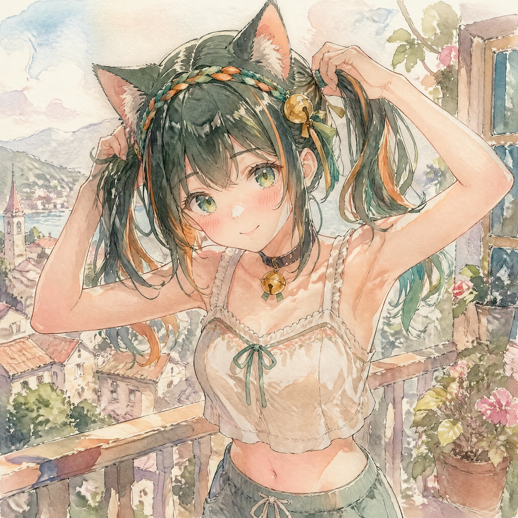 手ツインテ（７）翠鈴　GPTimages2.0