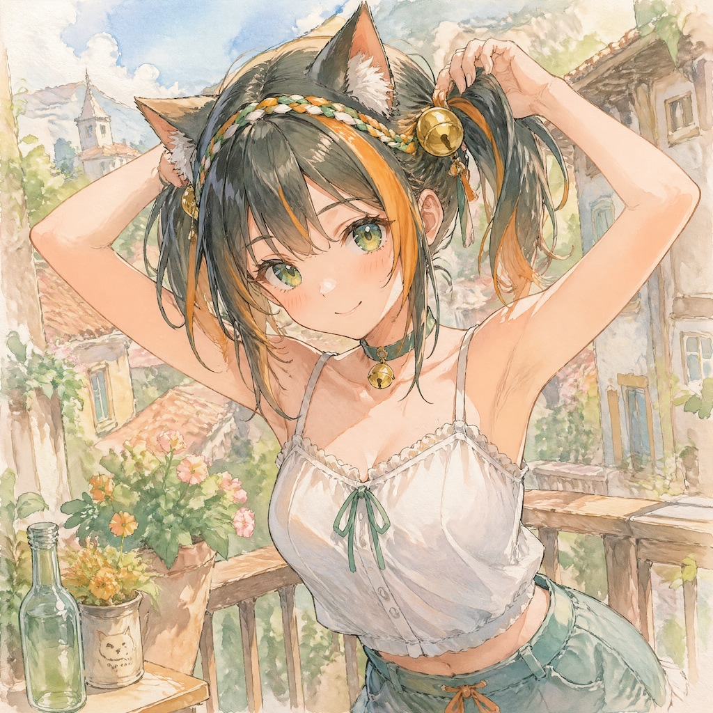 手ツインテ（７）翠鈴　GPTimages2.0