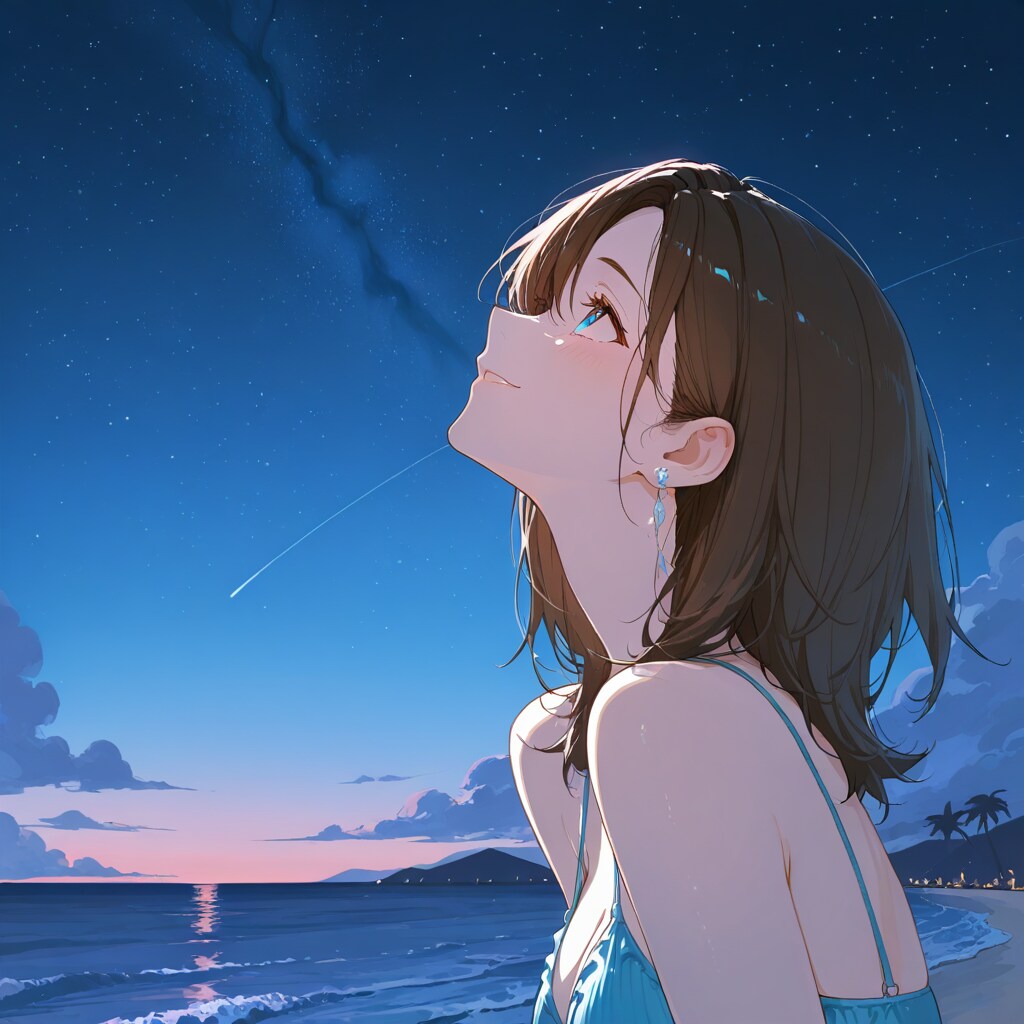 星空の下