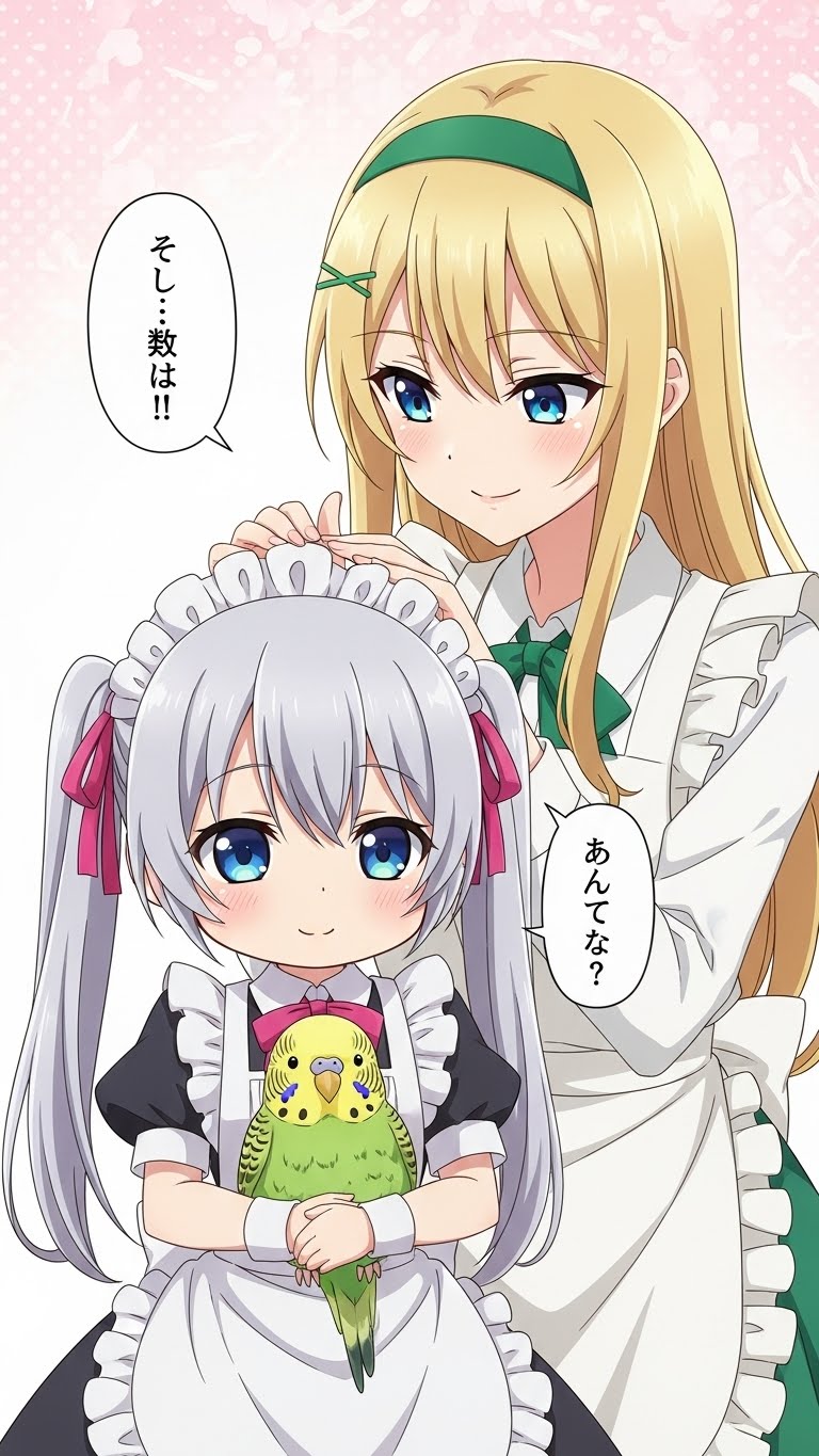 チビメイドさんをなでなでするV4Bちゃん(喋ったりするよー)