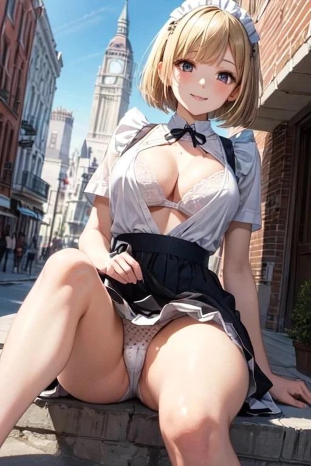 金髪メイド撮影会パンチラ画像集