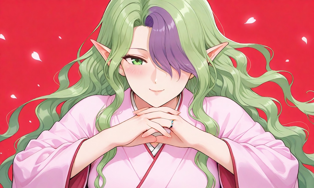 着物姿のミザリィさん