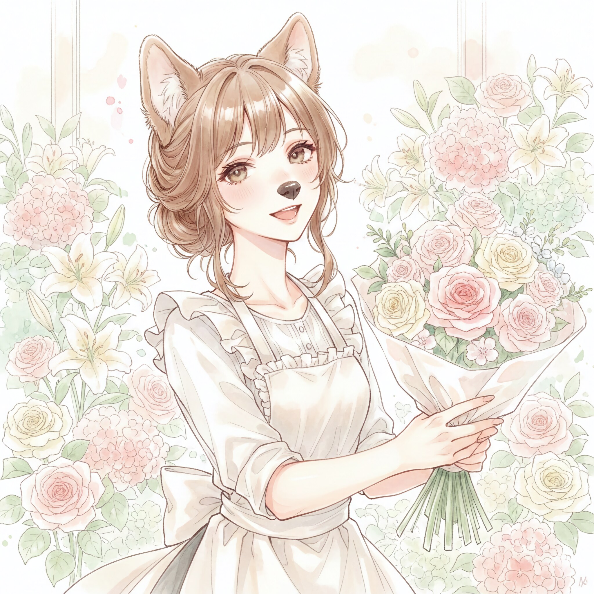 花屋の看板娘 | の人気AIイラスト・グラビア