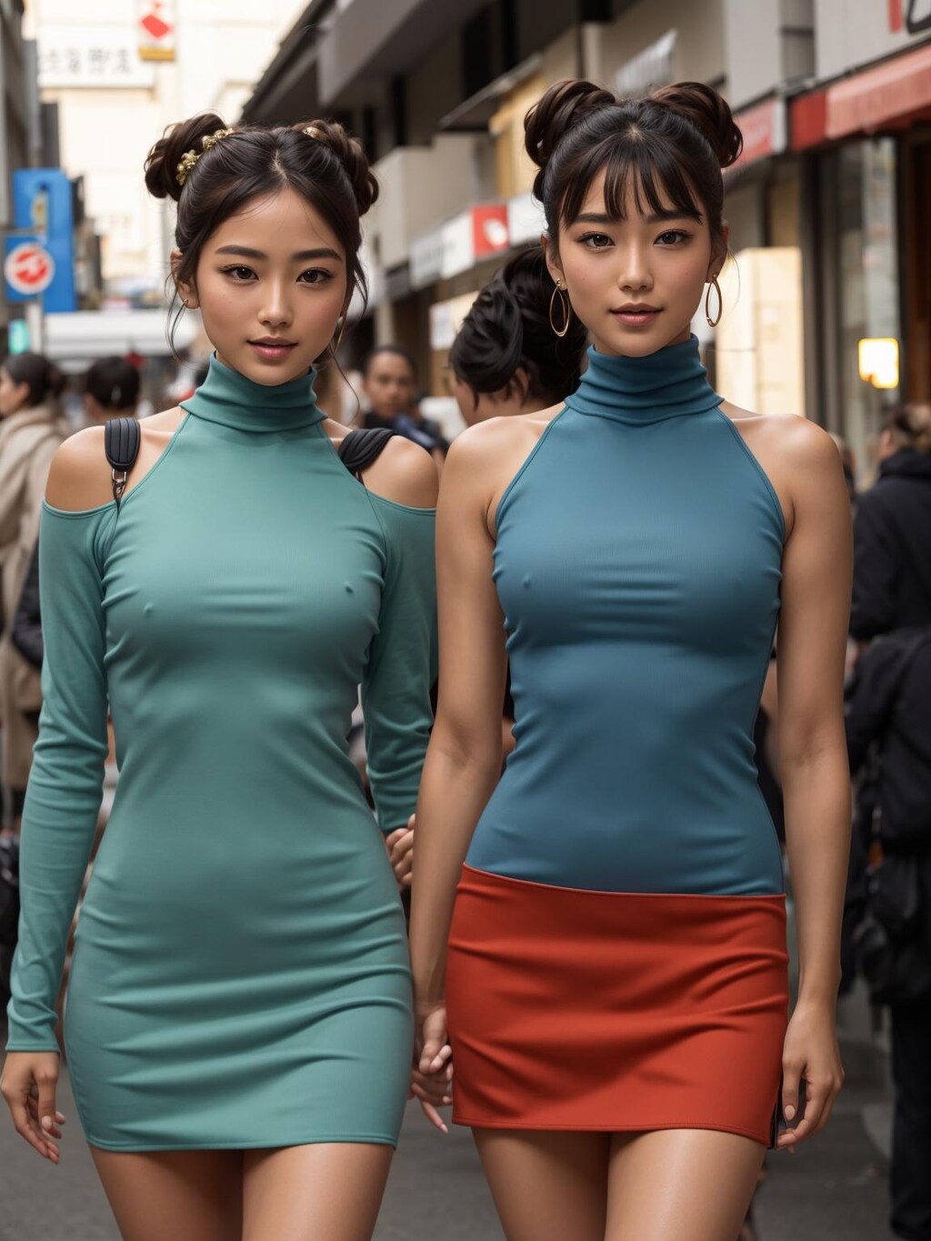 Turtleneck BodyCon Ladies series3