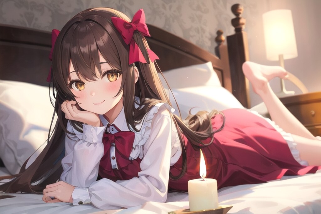 可愛いベッドライトを買ったなごちゃん🐶🍮💛 ̖́-