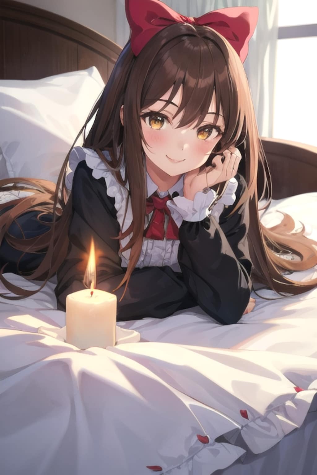 可愛いベッドライトを買ったなごちゃん🐶🍮💛 ̖́-