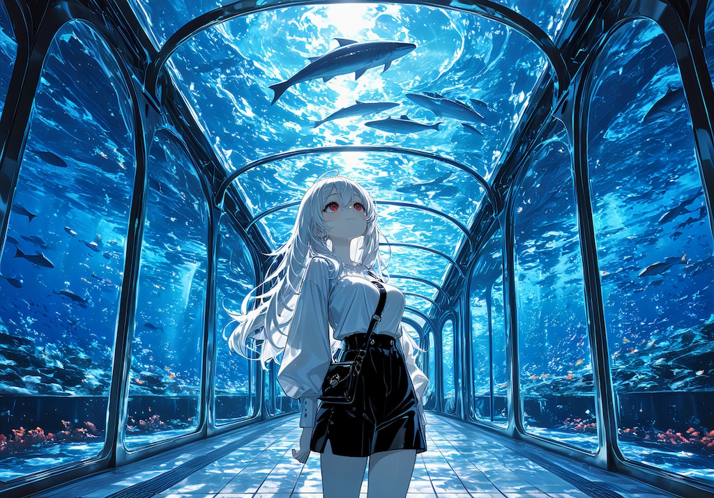 海の中を歩く日