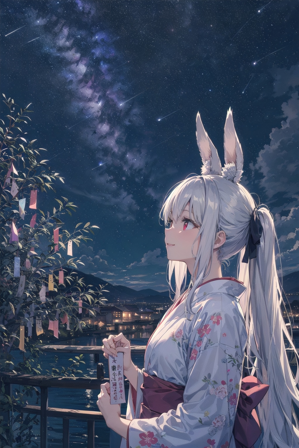 七夕のお願いなのです🎋🐰✨