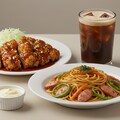 深夜食堂の生パスタとチキン南蛮のセット 3枚目