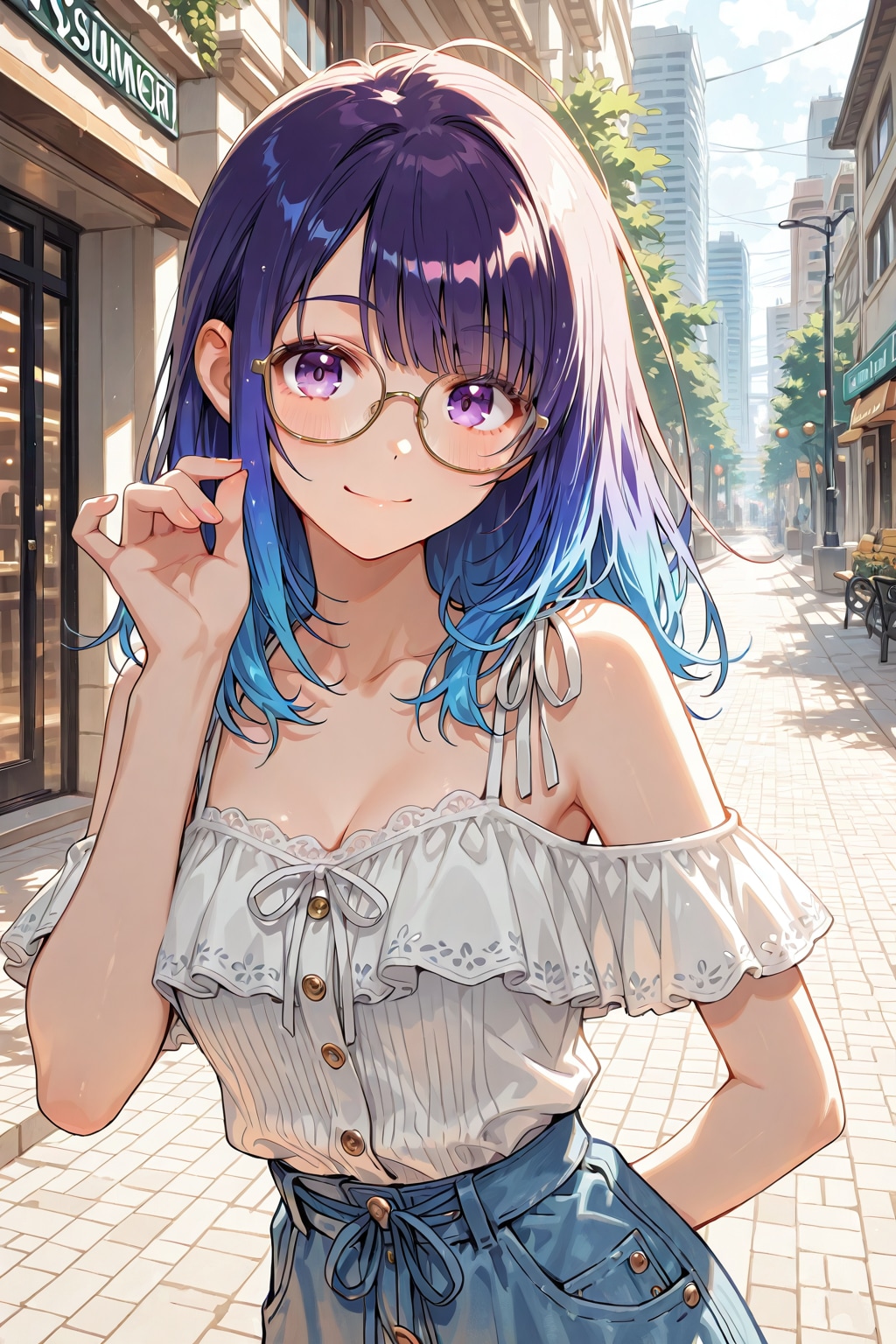 メガネ美少女