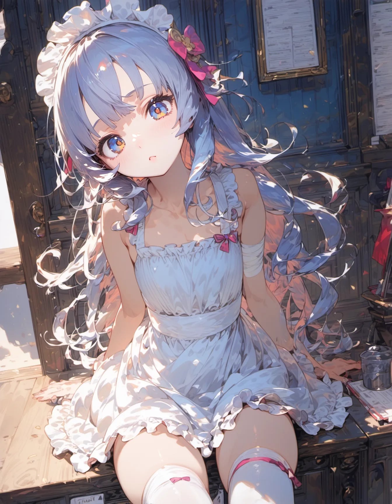 White Maid's Gentle Gaze | の人気AIイラスト・グラビア