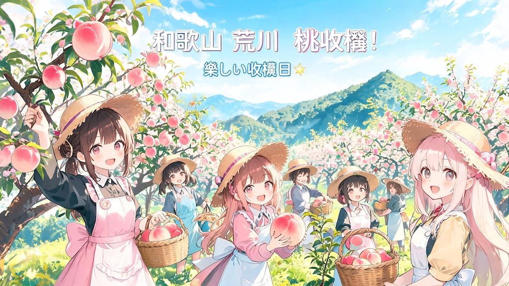 桃の収穫をお手伝い１