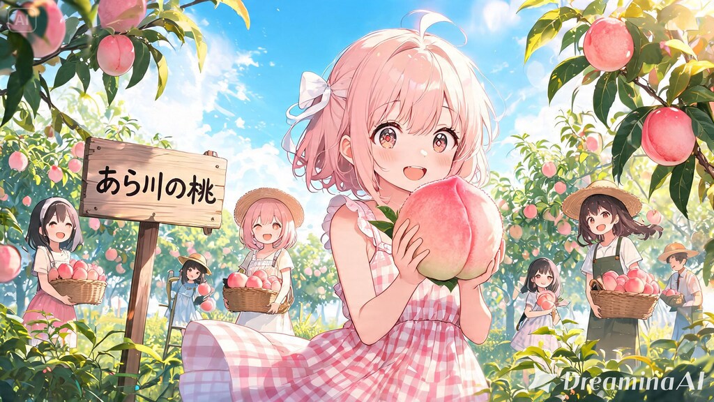 桃の収穫をお手伝い１