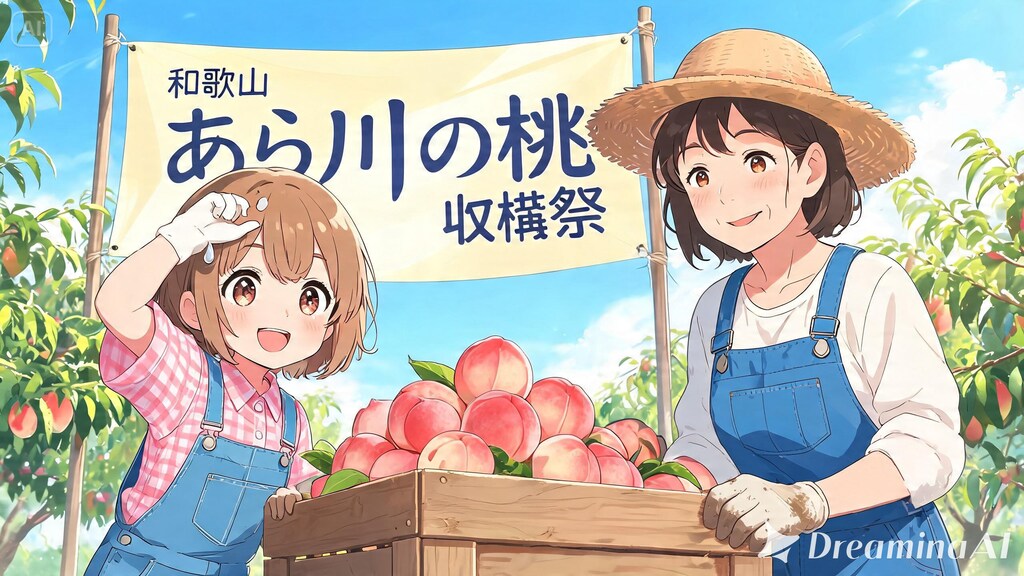 桃の収穫をお手伝い１
