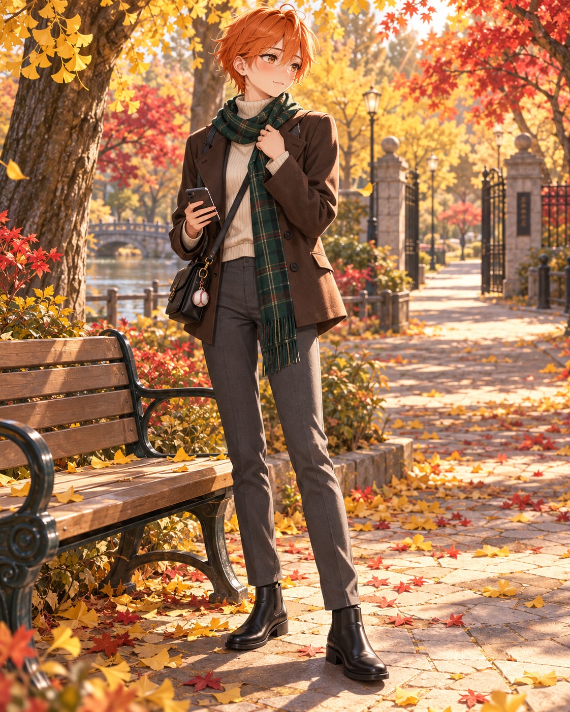 🍁今日は執事じゃなくて、私として。【デート待ち合わせ中】 | の人気AIイラスト・グラビア
