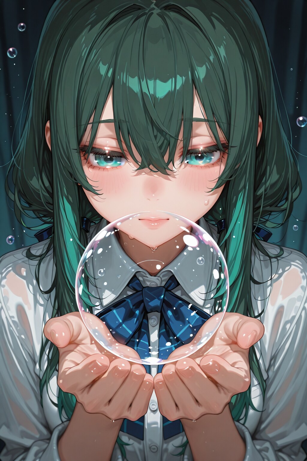 泡と少女