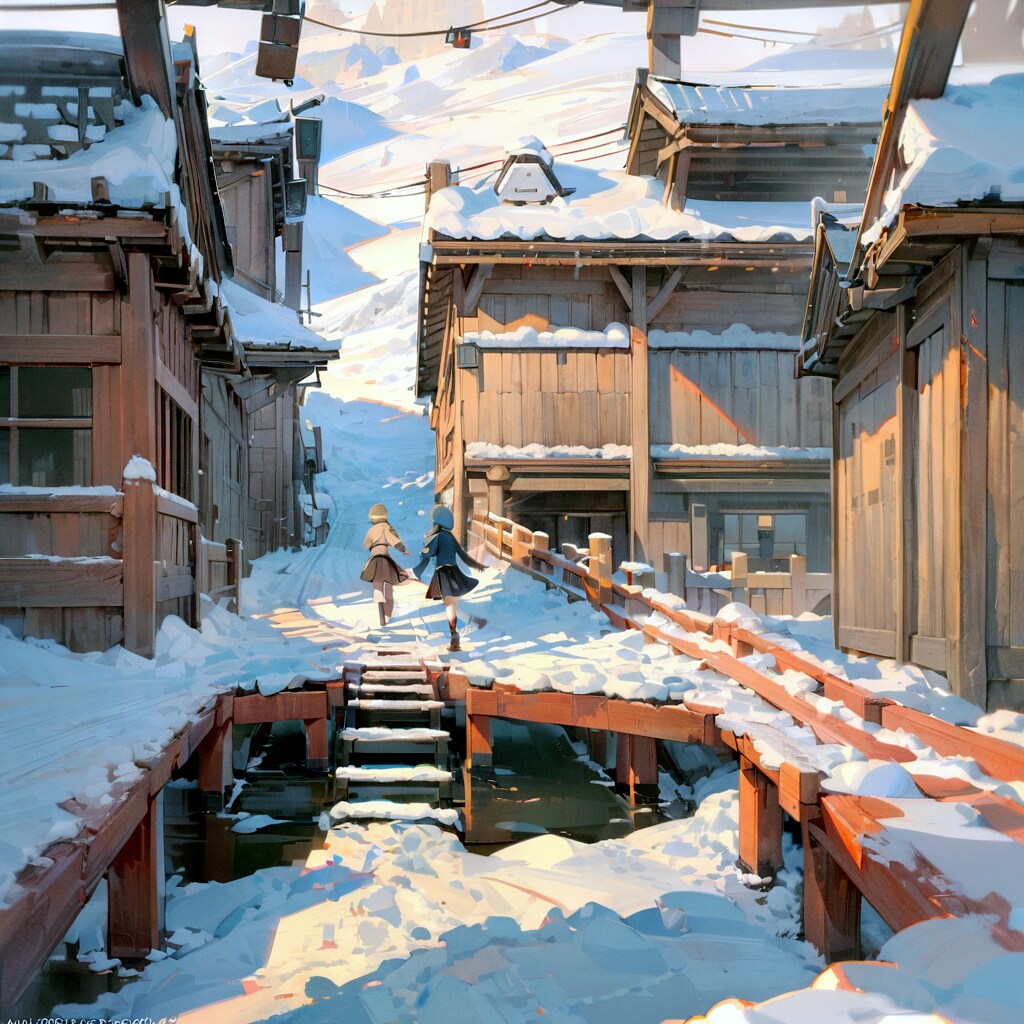 雪と少女83 | の人気AIイラスト・グラビア