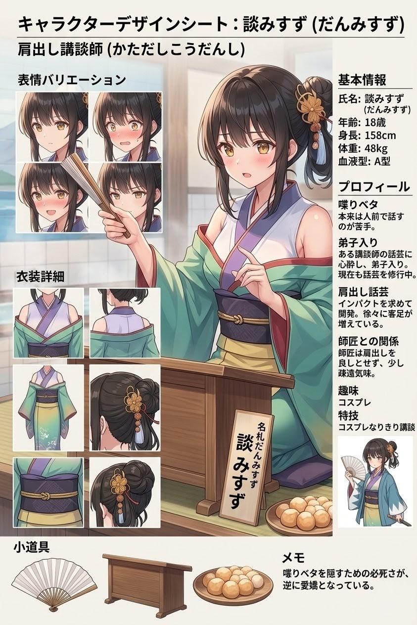 肩出し銭湯講談師 談みすず