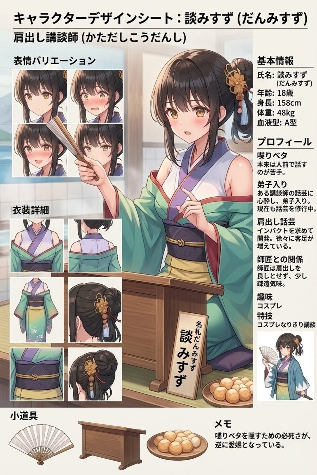 肩出し銭湯講談師 談みすず