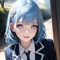青髪ブレザー 5枚目