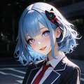 青髪ブレザー 4枚目