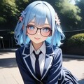 青髪ブレザー 3枚目