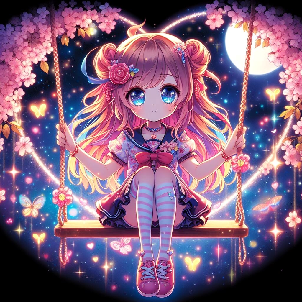 ぶらんこムーンライト | の人気AIイラスト・グラビア