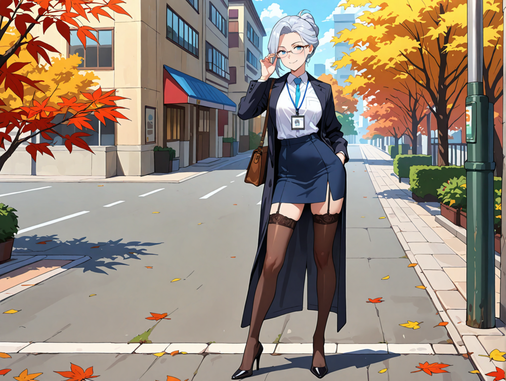 秋コーデの露峰さん