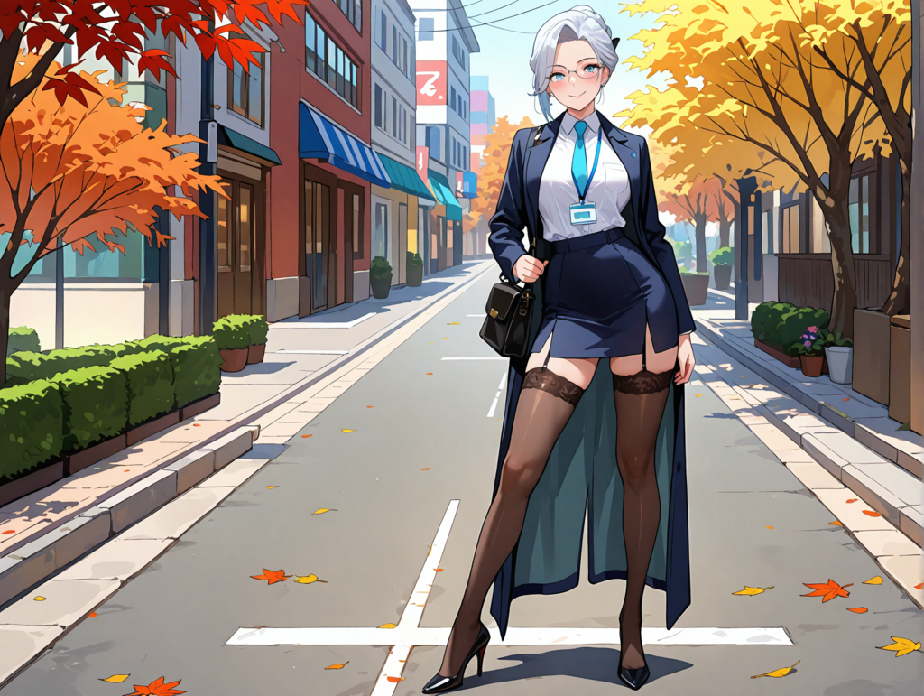 秋コーデの露峰さん