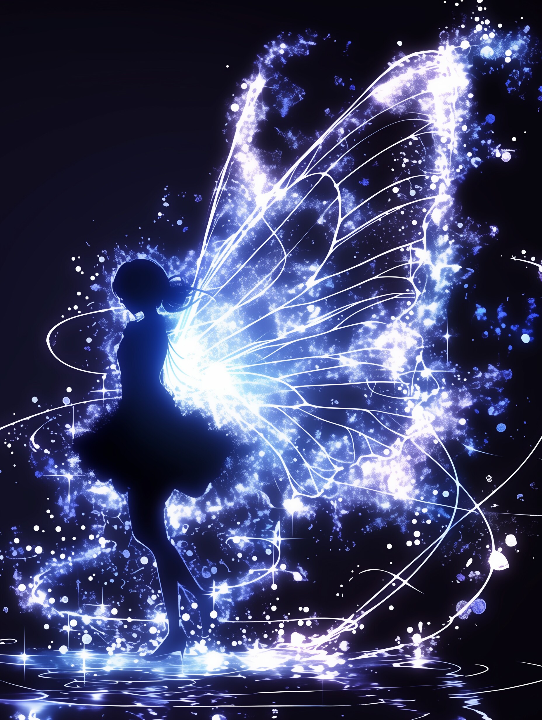 妖精のシルエット | の人気AIイラスト・グラビア