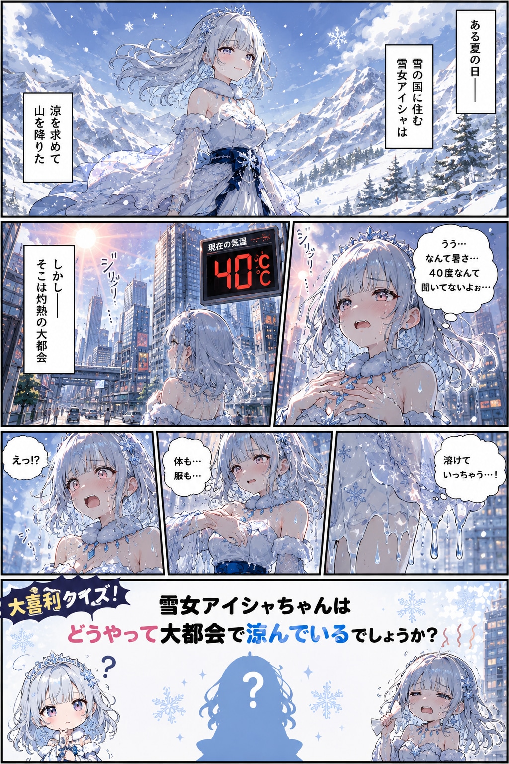 【大喜利企画】雪女アイシャの涼む方法は？