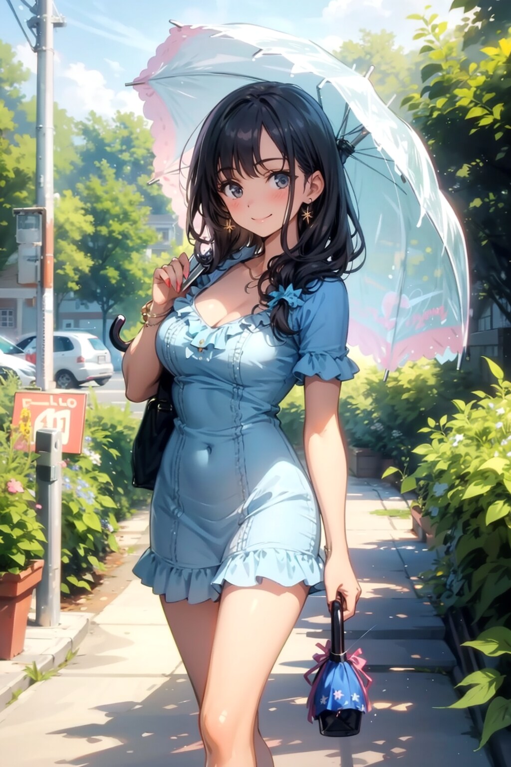 日傘でおでかけ