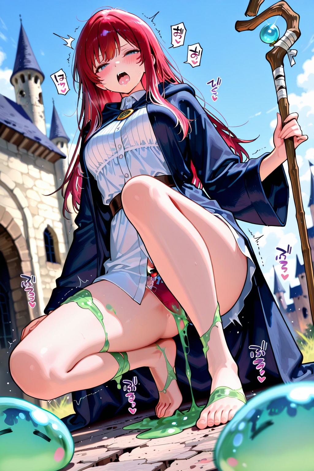 魔法使いのスライム退治