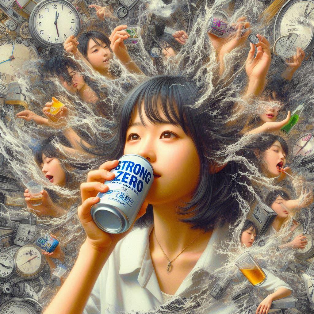 ストゼロを　飲んだらその日は　チャラになる