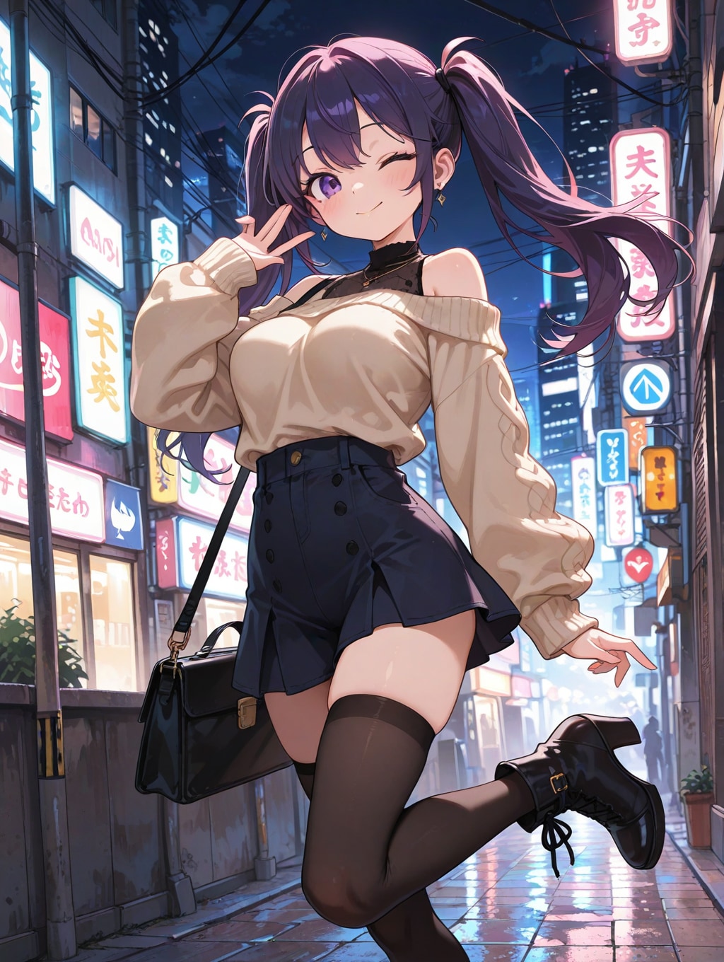 絶対領域持しギャルちゃん、好きですか?（別バージョン