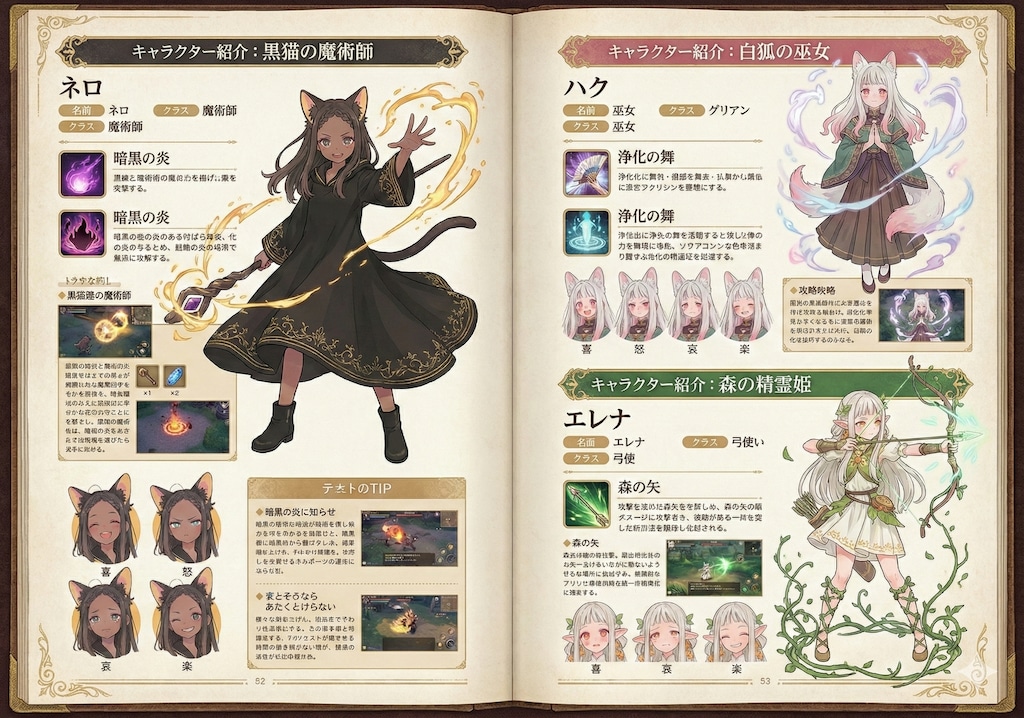 架空のゲームの攻略本