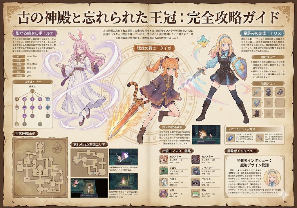 架空のゲームの攻略本