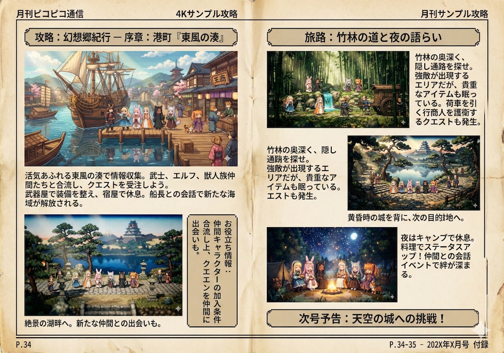 架空のゲームの攻略本